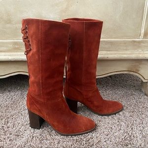 Coach suede boots